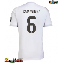 Camisa de Futebol Real Madrid Eduardo Camavinga #6 Equipamento Principal 2025-26 Manga Curta